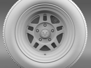 dodge challenger mopar wheel 3D Model