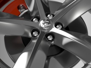 dodge challenger srt8 wheel 3D Model