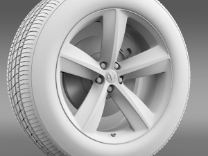 dodge challenger srt8 wheel 3D Model