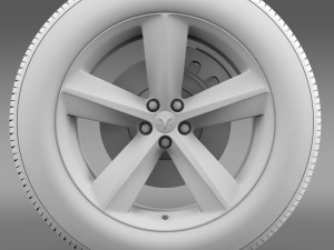 dodge challenger srt8 wheel 3D Model