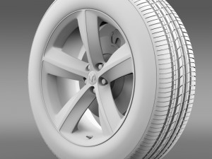 dodge challenger srt8 wheel 3D Model