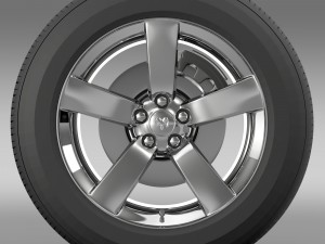 dodge t wheel Modello 3D
