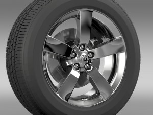 dodge t wheel Modello 3D