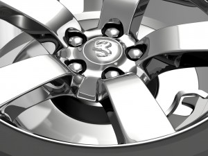dodge t wheel Modello 3D