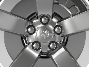 dodge t wheel Modello 3D