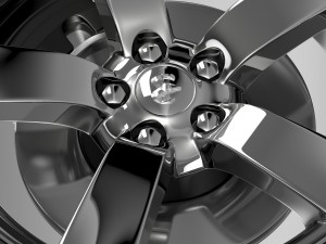 dodge t wheel Modello 3D