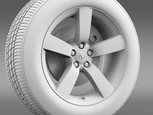 dodge t wheel Modello 3D