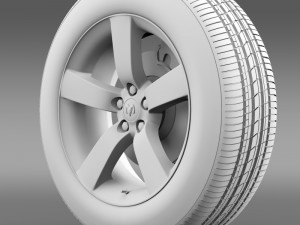dodge t wheel Modello 3D