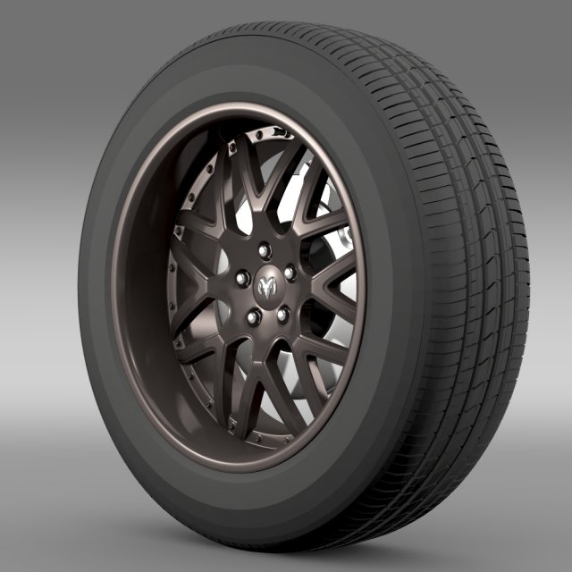 dodge vin diesel car wheel 3D Model .c4d .max .obj .3ds .fbx .stl .blend 