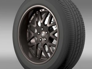 dodge vin diesel car wheel 3D Model