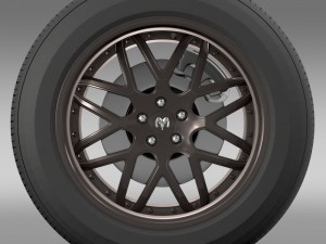 dodge vin diesel car wheel 3D Model