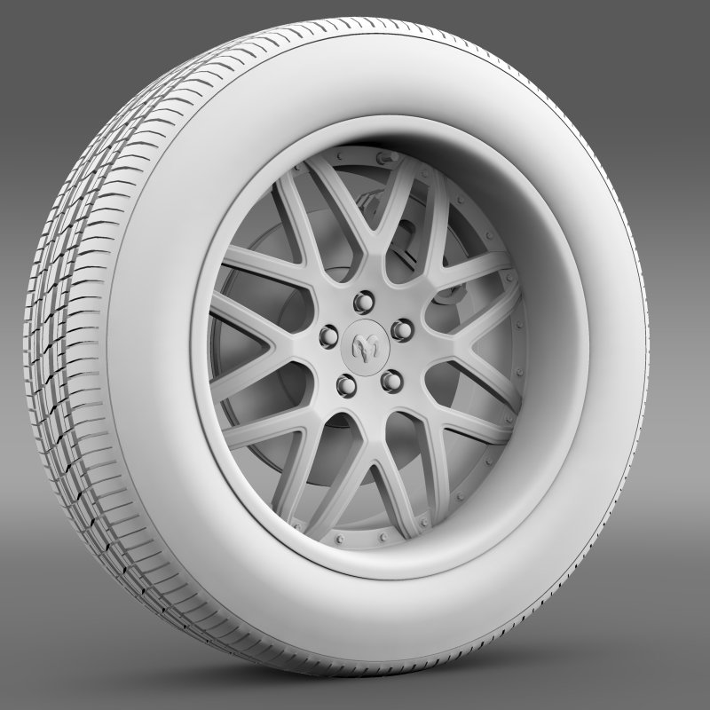 Dodge Vin Diesel Car wheel 3D Model in Parts of auto 3DExport