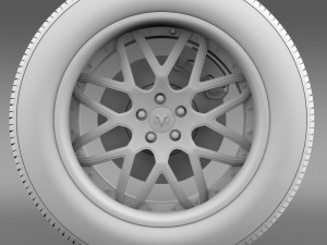 dodge vin diesel car wheel 3D Model