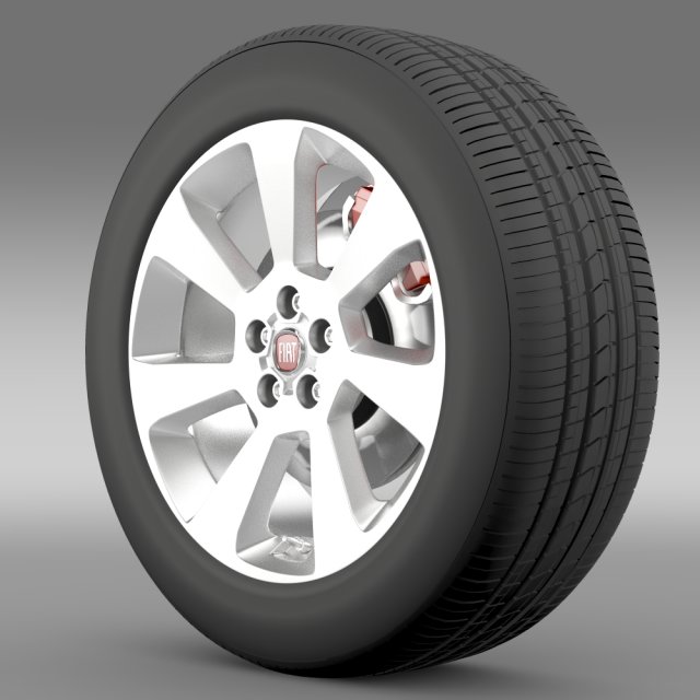 fiat doblo cargo wheel 2015 3D-Modell .c4d .max .obj .3ds .fbx .stl .blend 