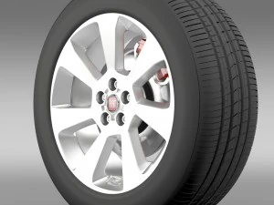 roda de carga fiat doblo 2015 Modelo 3D