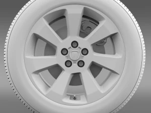 fiat doblo cargo wheel 2015 3D Model