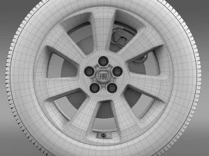 fiat doblo cargo wheel 2015 3D Model