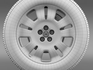 fiat doblo work wheel 2015 Model 3D