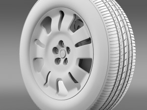 fiat doblo work wheel 2015 Model 3D