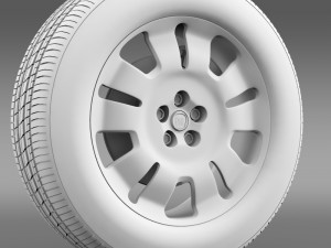 fiat doblo work wheel 2015 Model 3D