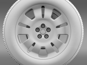 fiat doblo work wheel 2015 Model 3D