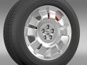 fiat doblo work wheel 2015 Model 3D