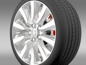 honda legend hybrid wheel 2015 3D Model