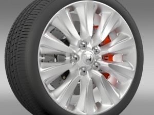 honda legend hybrid wheel 2015 3D Model