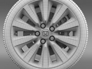 honda legend hybrid wheel 2015 3D Model