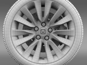 honda legend wheel 2015 3D Model