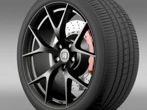 honda nsx wheel 2015 3D Model
