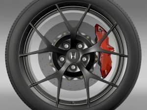 honda nsx wheel 2015 3D Model