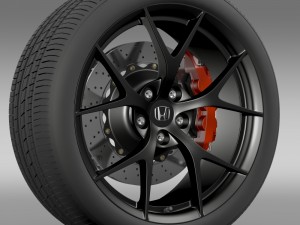 honda nsx wheel 2015 3D Model