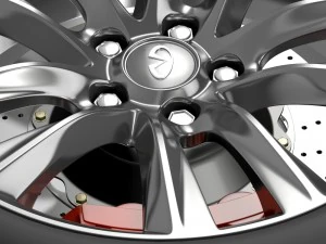 infiniti q70 hybrid wheel 2015 3D Model