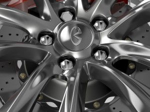 infiniti q70 hybrid wheel 2015 3D 모델