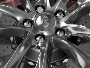 infiniti q70 hybrid wheel 2015 3D Model