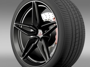 mclaren 570s coupe wheel 2015 3D Model