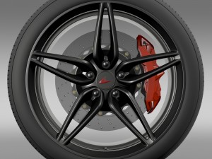 mclaren 570s coupe wheel 2015 3D Модель