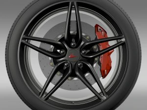 mclaren 570s coupe wheel 2015 3D Model