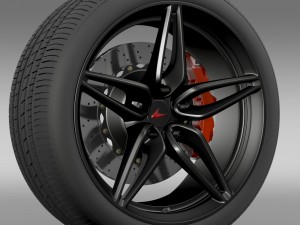 mclaren 570s coupe wheel 2015 3D Модель