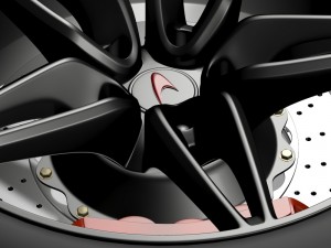 mclaren 570s coupe wheel 2015 3D Модель