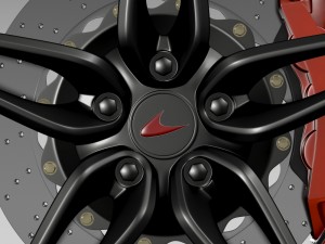mclaren 570s coupe wheel 2015 3D Модель