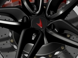 mclaren 570s coupe wheel 2015 3D Модель