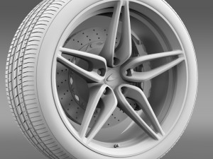 mclaren 570s coupe wheel 2015 3D Модель