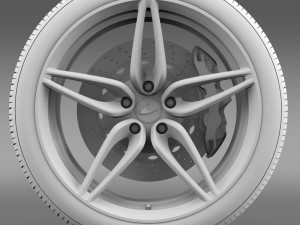 mclaren 570s coupe wheel 2015 3D Модель