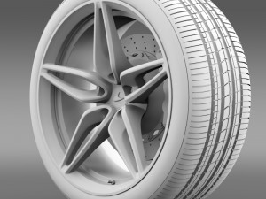 mclaren 570s coupe wheel 2015 3D Модель