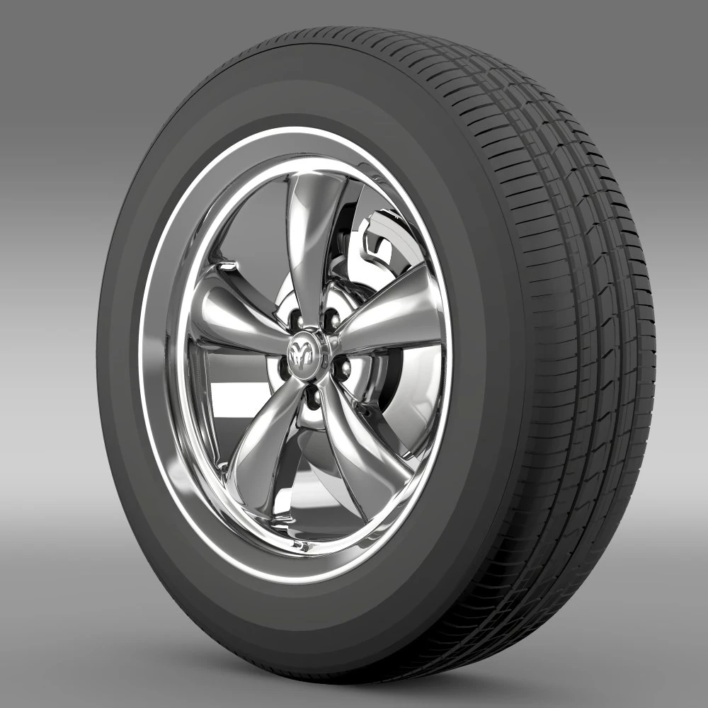 mopar dodge challenger wheel 3D Model .c4d .max .obj .3ds .fbx .stl .blend 