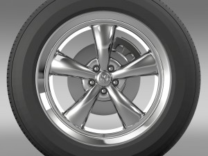 mopar dodge challenger wheel Modelo 3D