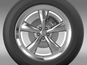mopar dodge challenger wheel 3D Model