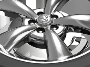 mopar dodge challenger wheel Modelo 3D